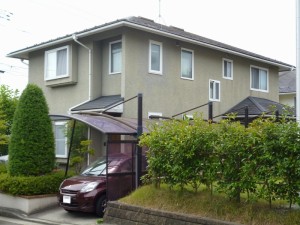 姫路市　しっかり補修の屋根。爽やかな外観に外壁塗装。