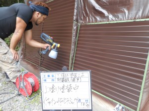 宍粟市　完全艶消しフッ素塗料仕上げ。上質で落ち着いた仕上がりの塗装工事