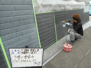 太子町　クラック（ひび割れ）箇所もしっかり修繕、遮熱塗料を使った塗装工事でさらに、長持ち。
