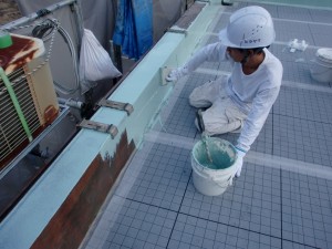 たつの市　屋上防水(ウレタン防水通気緩衝工法）