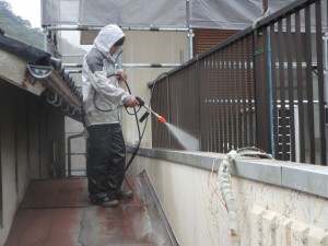 たつの市　ALC外壁のひび割れからの雨漏り補修とガイナ外壁塗装