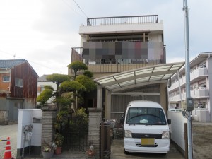 ホワイトとベージュ系２色使いで温かみのある外観に生まれ変わりました　姫路市