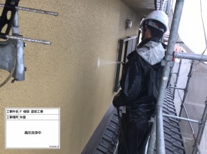 姫路市　遮断熱塗料ガイナでの外壁塗装工事
