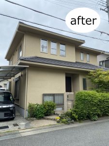 姫路市 土壁調水性フッ素樹脂塗料仕上げで長期耐候性アップ!