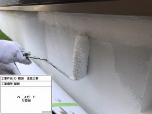 加古川市　外壁の凹凸を活かした２色塗り再現工法のブラウン！映えてます‼