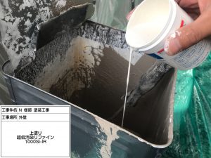 三木市　防カビ塗料を添加したクリア塗装仕上げで、デザイン性の高い外壁の模様を活かして、永く輝いて。