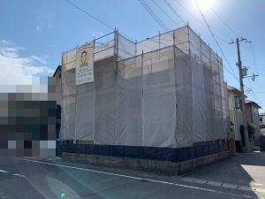 シーリング(コーキング)工事、柄つけ外壁、フッ素塗料で屋根塗装　姫路