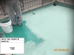 姫路市　遮熱塗料GAINAを屋上・屋根・外壁に塗装し徹底的な暑さ対策