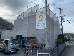 相生市　グレーの濃淡がモダンでおしゃれな屋根・外壁塗装