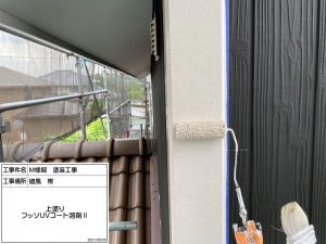 三木市　シックな黒橡色の外壁に木目調を再現した個性あふれる外壁塗装＆屋根漆喰補修