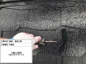 姫路市　お洒落なガーネット(赤系)に屋根塗装！コケ汚れ防止した外壁塗装