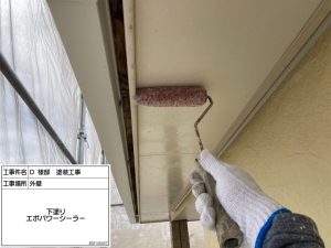 姫路にて外壁をピンク系、アクセントには柄をつけた凝ったデザイン塗装