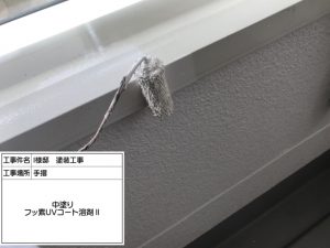 姫路市　お洒落なガーネット(赤系)に屋根塗装！コケ汚れ防止した外壁塗装