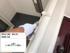 姫路市　お洒落なガーネット(赤系)に屋根塗装！コケ汚れ防止した外壁塗装