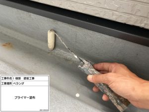 神崎郡　軒天井の張替え、外壁ひび割れやハガレ、屋根コケ汚れを解決への塗装工事