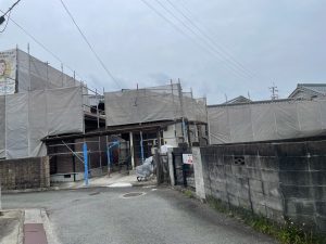 姫路市　母屋・離れを丁寧な洗浄と最適な塗料プランで外壁塗装、波板交換工事