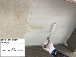 神崎郡　軒天井の張替え、外壁ひび割れやハガレ、屋根コケ汚れを解決への塗装工事