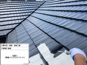 神崎郡　軒天井の張替え、外壁ひび割れやハガレ、屋根コケ汚れを解決への塗装工事