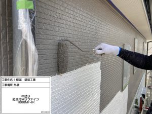 神崎郡　軒天井の張替え、外壁ひび割れやハガレ、屋根コケ汚れを解決への塗装工事