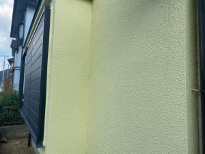 【太子町　屋根外壁塗装工事から5年】ワンちゃんに見守られての塗装工事の点検