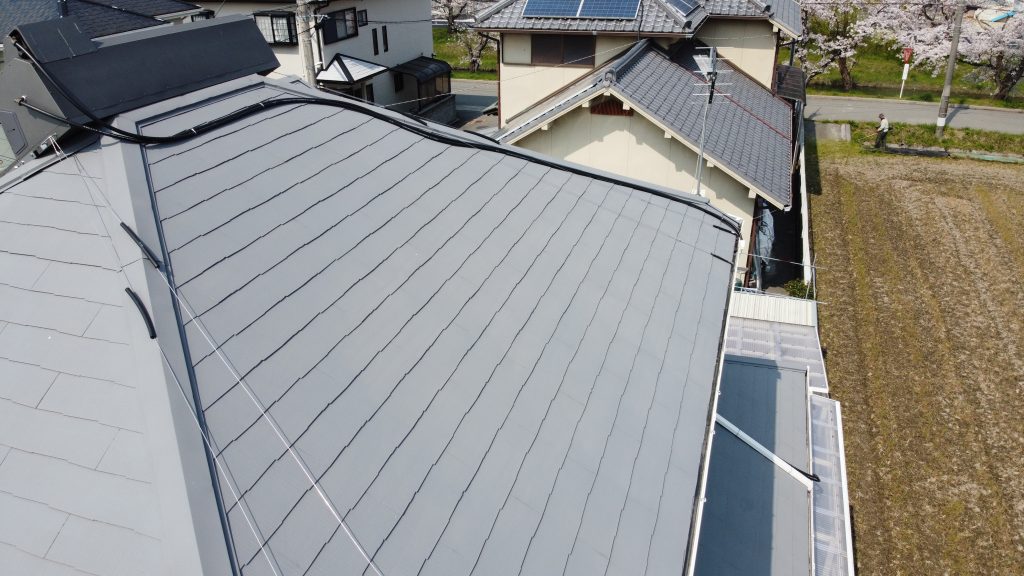 断熱塗料GAINA（ガイナ）屋根外壁塗装1年後、色あせなし！断熱機能十分発揮し快適生活　高砂市