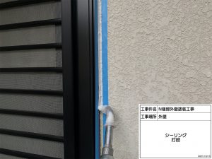 宍粟市　外壁一面にコケしつこい汚れベランダ床の剥がれ！下地補強を徹底した外壁塗装と防水工事