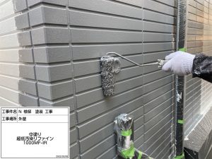 高砂市　カビ汚れに特殊洗剤を施し洗浄、現状の外壁と同じ色使いで外壁塗装（現場色合わせ）