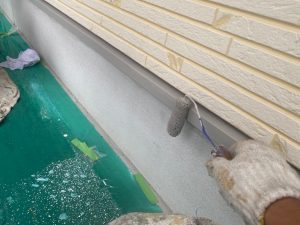姫路　ナチュラルモダンな2色塗り外壁塗装とバルコニー浮き補修＆防水