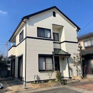 姫路　屋根グリーンが色アクセントとなり柔らかい雰囲気のお家へ外壁塗装・屋根塗装