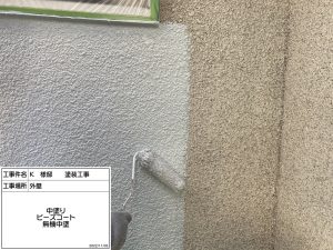 加古川　屋根の棟板金交換とバルコニー防水、白の外壁&青い屋根に塗り替え