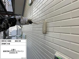 2色塗りでレンガ風を再現した外壁塗装と屋根塗装 姫路市