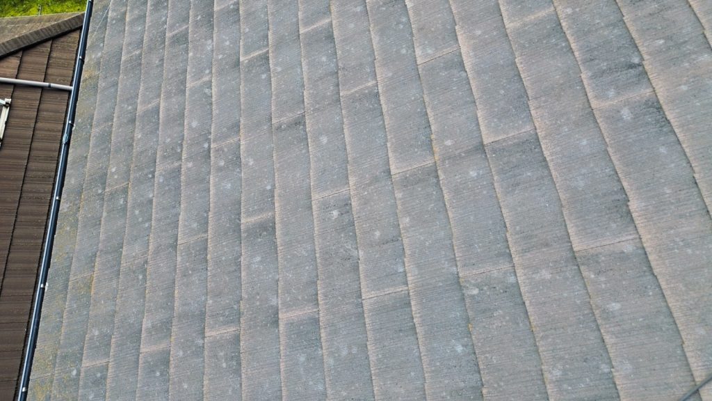 2色塗りでレンガ風を再現した外壁塗装と屋根塗装 姫路市