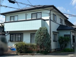 艶消しグリーンに外壁塗装と屋根塗装でおしゃれに変身！姫路市