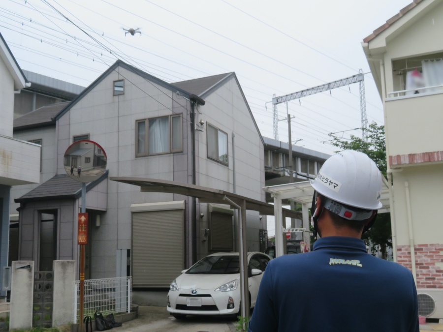 ドローンによる空撮